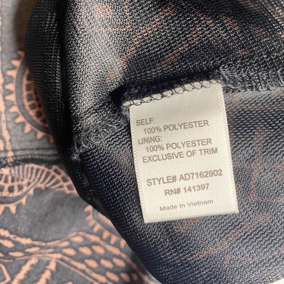 ASTR TRIBAL PRINT DRESS WITH LACE ACCENT SIZE - Picture 5 of 7